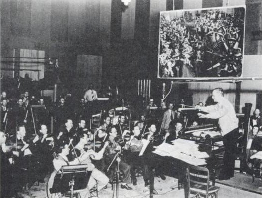 Herbert Stothart conducting THE WIZARD OF OZ